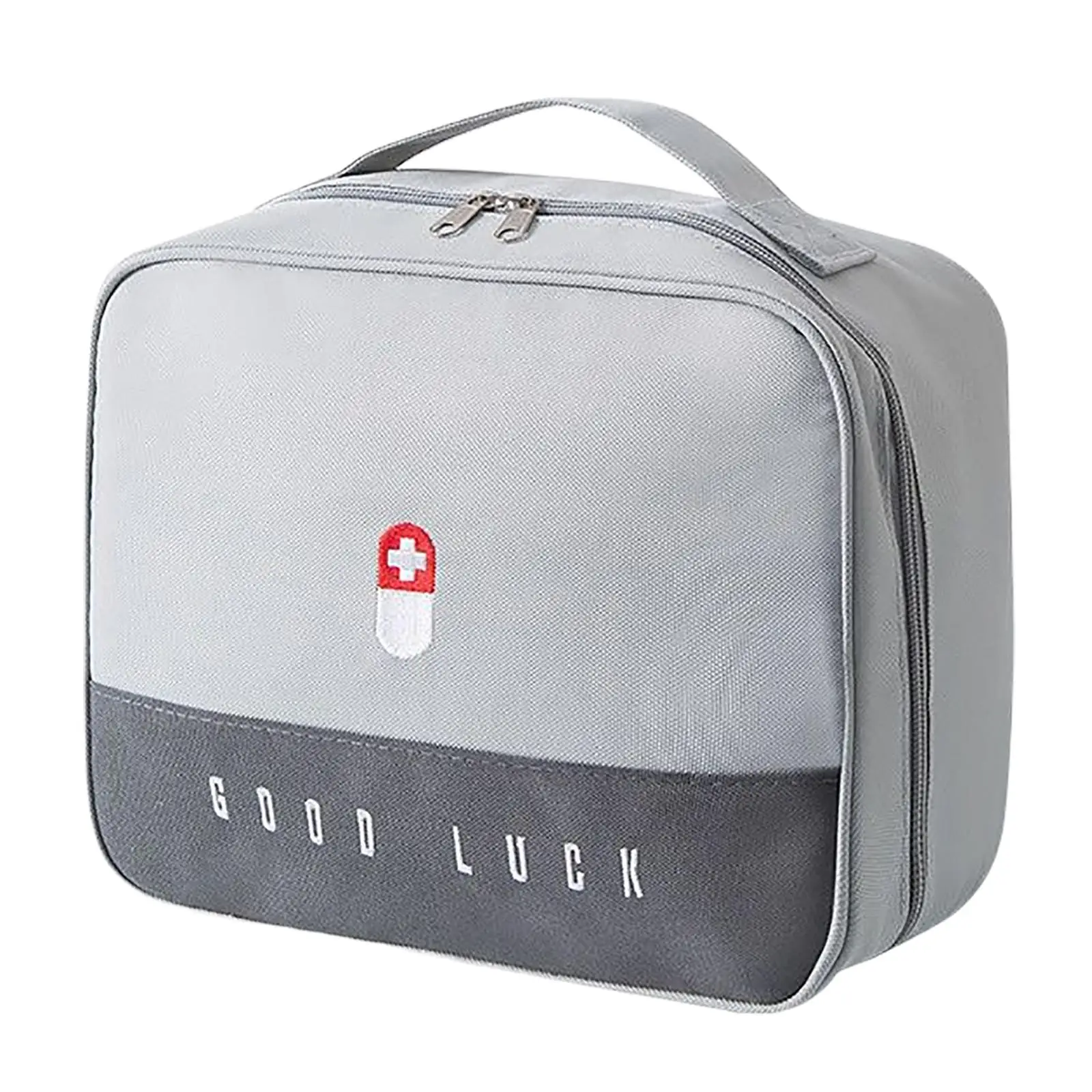 Portable Medicine Storage Bag Large Opening First Aid Pouch Compact Rescue Kit for Camping Kitchen Sport Outdoor Home