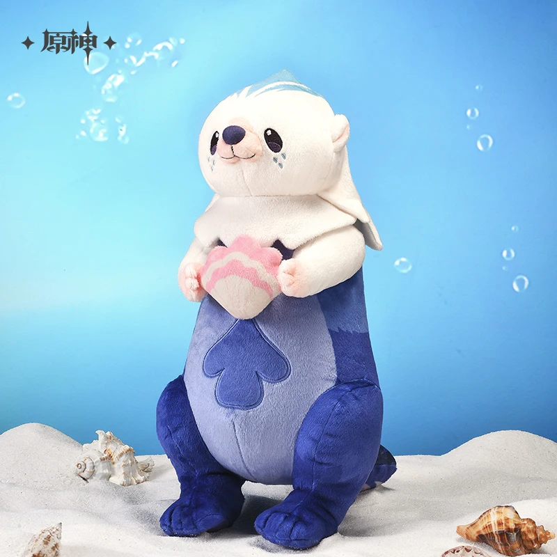 Genshin Impact Official Doll Cute Sea Otter Plush Pendant MiHoYo Game Fontaine Ocean Zoo Series Fans Cosplay Birthday Gifts