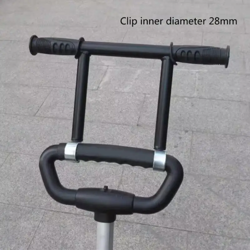 R66D Kinderwagen-Griffverlängerung. Praktische und stabile Doppelrohr-Verlängerungsstange mit optionalem Clip für einfache