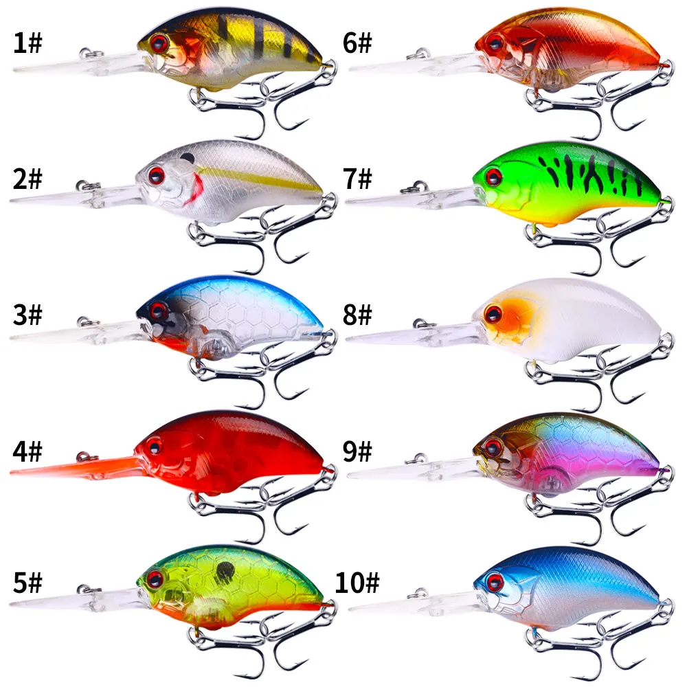 HENGJIA hard plastic top water crankbaits wobbler artificial swimbaits pesca fishing tackles 9cm 13g 6#hooks