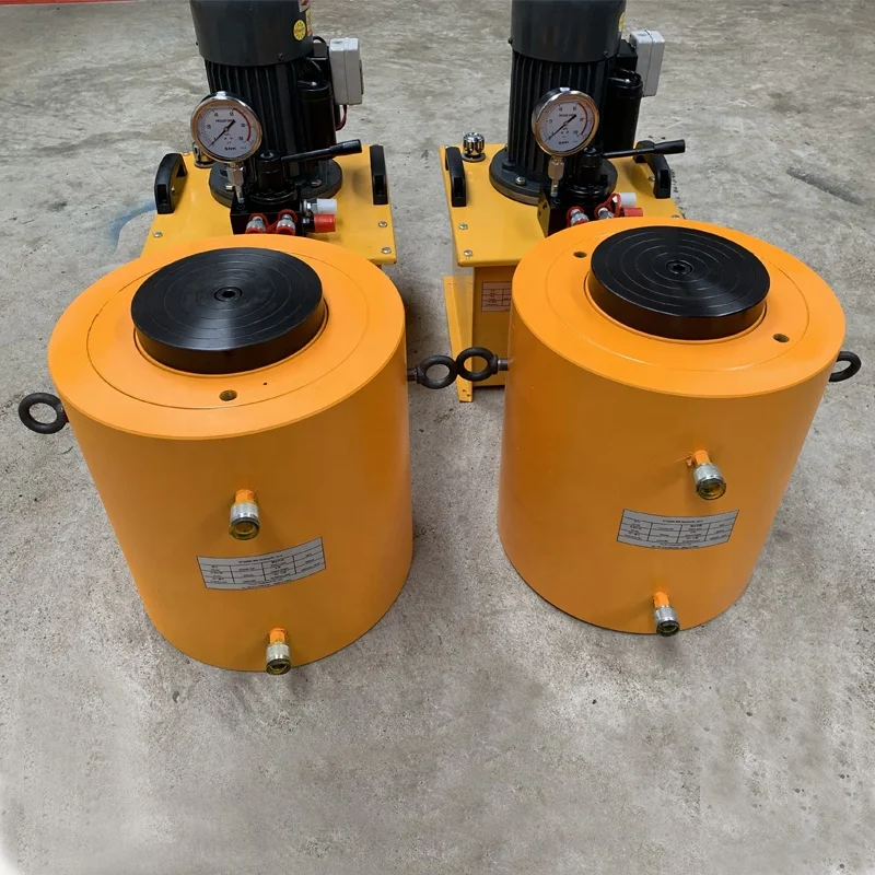 #400 Tons 700bar High Pressure Electric Double Acting Hydraulic Jack Cylinder