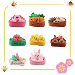 20cm A basket of dolls Cats Ducks Strawberries Capibala Dinosaurs Salamanders Rabbits Carrots Plushie Plush Toy Birthyday Gift