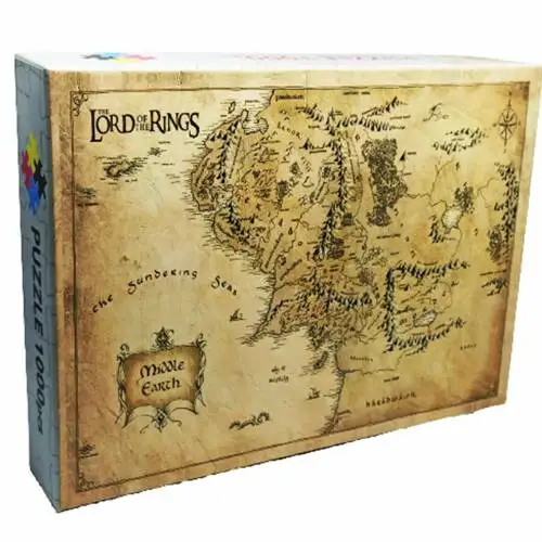 Lord Of Rings Middle Earth 1000 Piece - Puzzle