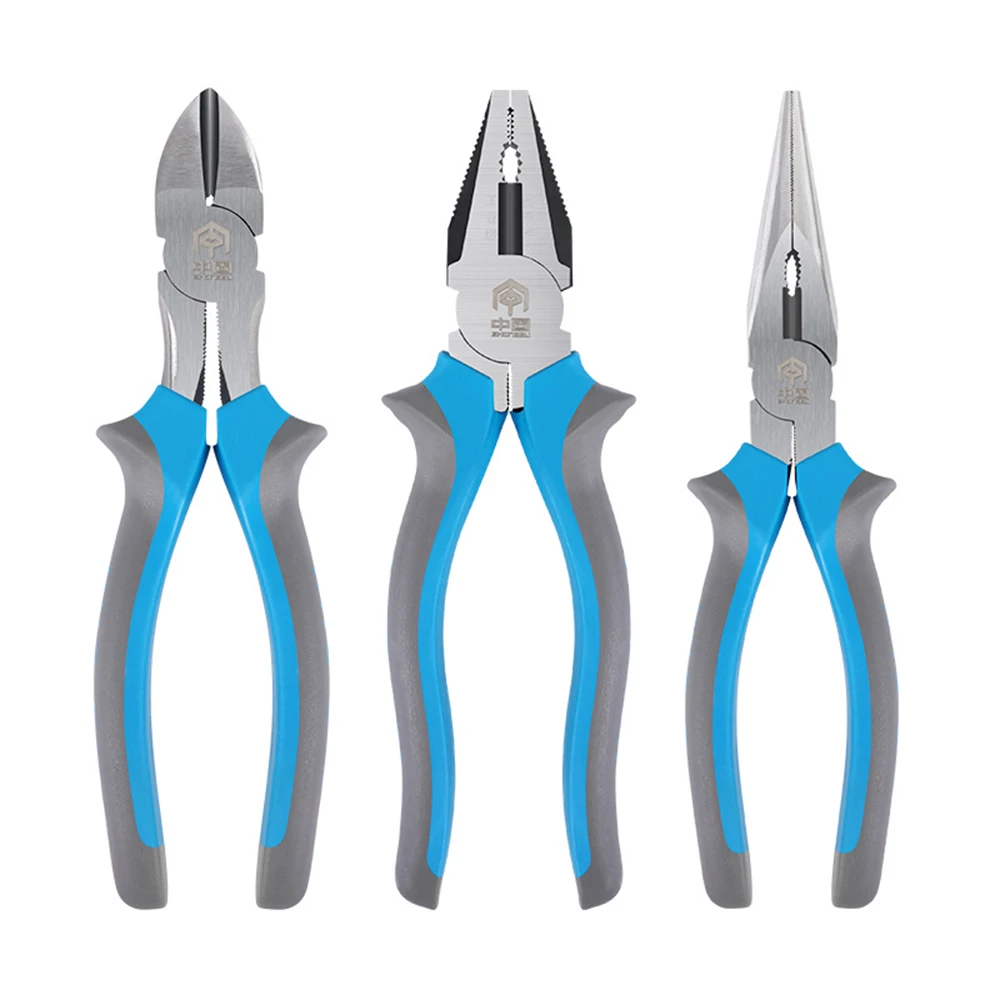 Electric Wire Pliers Large Opening Sharp Multifunction Tool for Cutting Twisting Gripping Metal Wires Heavy Duty Industrial Tool