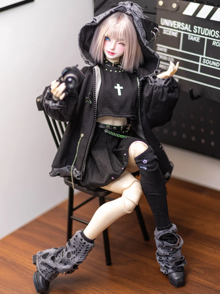 ชุดตุ๊กตา BJD สีฟ้าชมพู สำหรับตุ๊กตาขนาด 1/3 1/4 1/6 ชุดกระโปรง ชุดตุ๊กตา อุปกรณ์เสริมเสื้อผ้าตุ๊กตา ของขวัญ DIY (ไม่รวมตุ๊กตา)