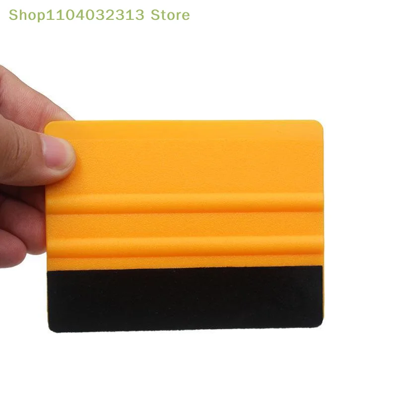 petiteDurable Vinyl Squeegee Tool 4 Inch Soft Felt Edge Scraper for Car Carbon Film Sticker Window Tint Decal Applyaccessories