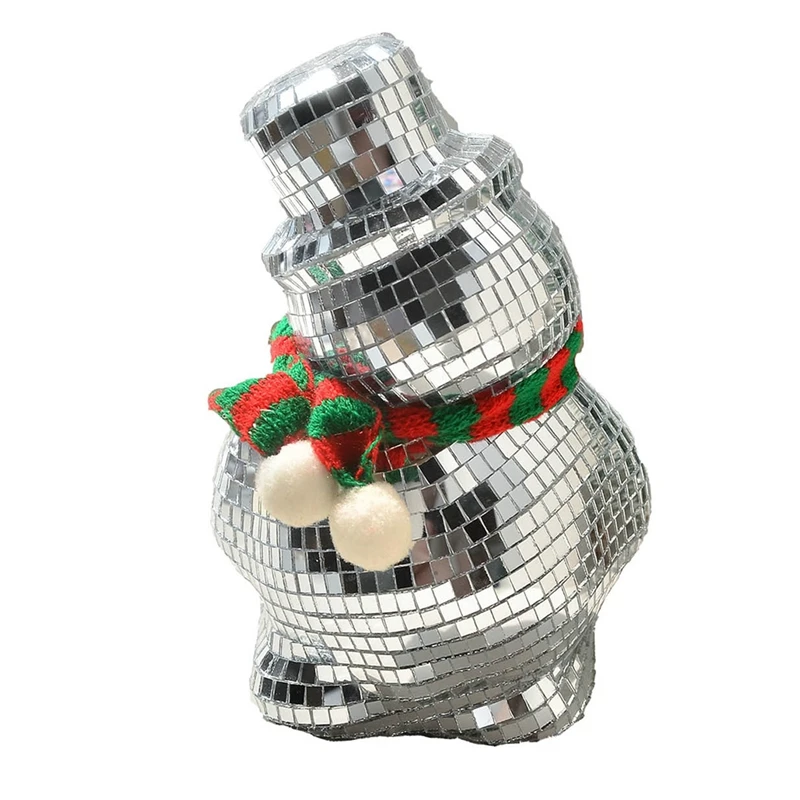 Christmas Disco Ball Retro Reflective Human Decoration Mirror Reflective Scarf Design Doll Decoration