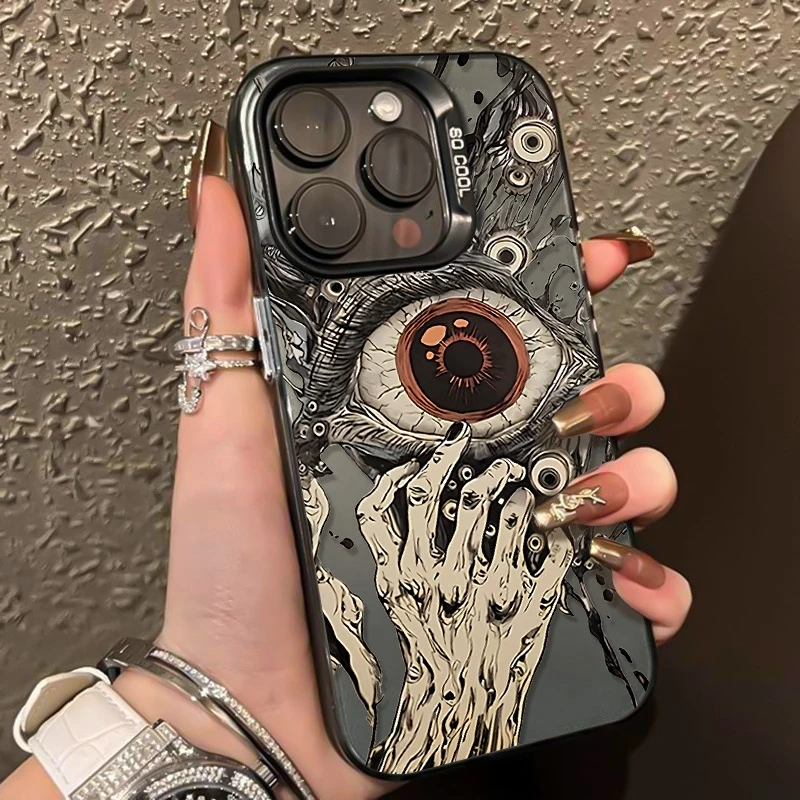 

For Samsung Galaxy A56 A55 A54 A53 A52 A36 A35 A34 A26 A16 Case Cool Scary Devil Eye Cover For S25 S24 S23 S22 S21 Ultra Plus FE