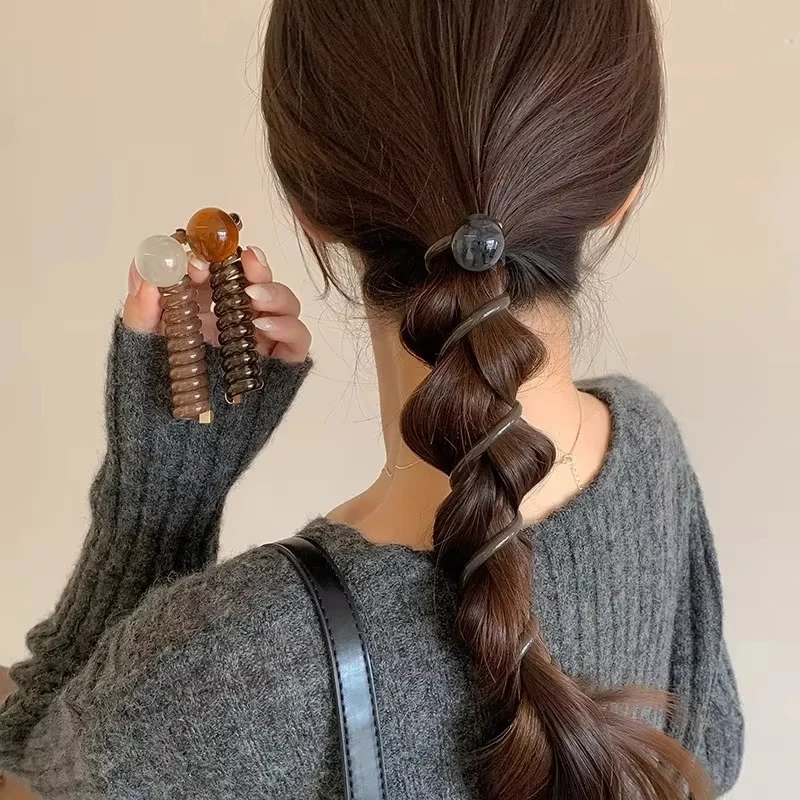 Diadema elástica vintage con forma de corazón para mujer y niña, coletero, banda para el pelo, accesorios decorativos para el cabello