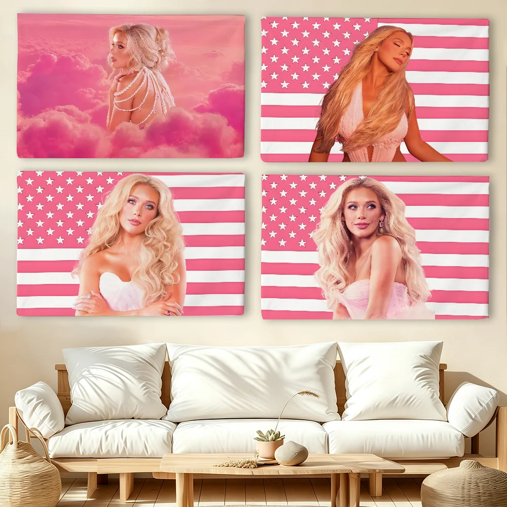 Singer M-Megan Moroney Cloud 9 flag For Living Room Home Dorm Decor Wall Outdoor Camping Party Banner Gifts