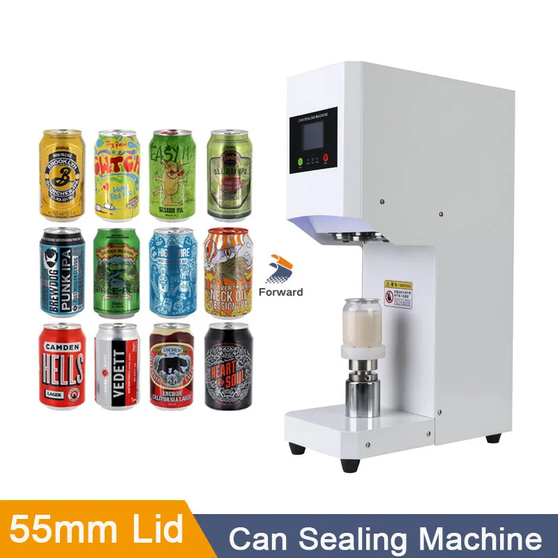 Intelligent Tin Can Sealing Machine Automatic Rotary 5.5mm PET Bottle Can Seamer Beer Can Sealer For Food Beverage