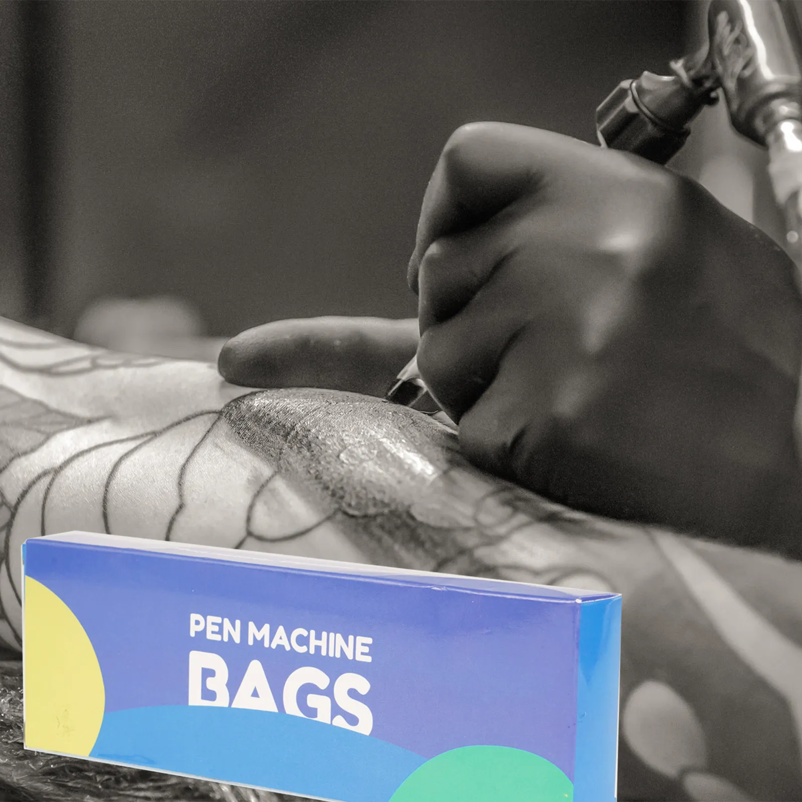 

200Pcs Disposable Tattoo Pen Cover High Grade Plastic Sleeve Protective Wrap for Tattoo Machine Tattooing Supply