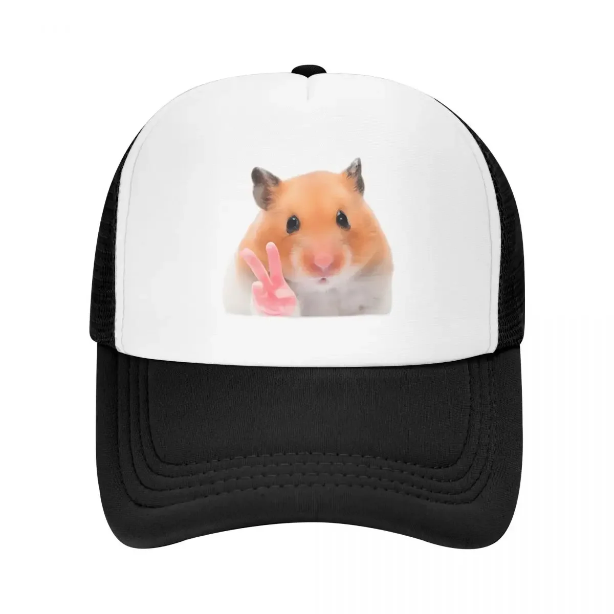 

Peace Out Hamster Cap Fashion Casual Mesh Baseball Caps Adjustable Hat Hip Hop Summer Unisex Baseball Hats Polychromatic