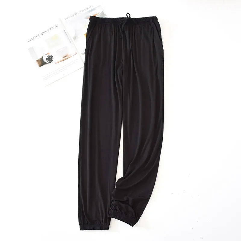 Tapered Pants New Large Pants And Loose Elastic Modal Men's Japanese Pajama Men's Pants Trousers Pajamas Size Home Spring Autumn