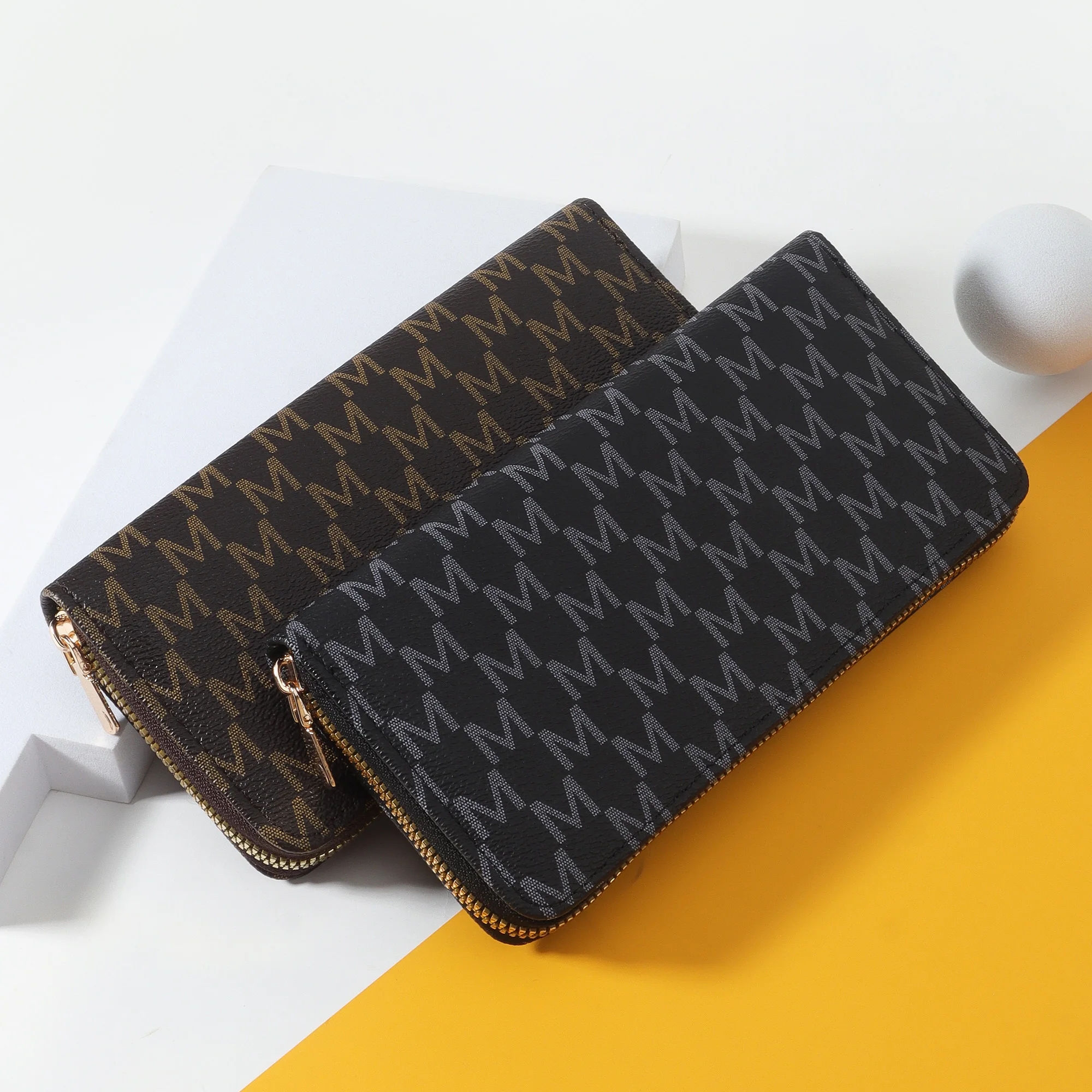 Fashionable retro wallet, women's long wallet, can hold mobile phone multifunctional storage bag, long card bag, women's handbag