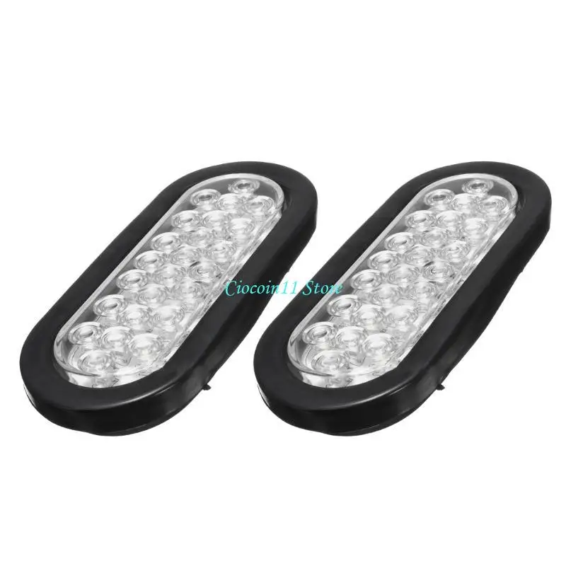 Y1UB Pack of 2 Tail Lights High Visibility 24LED Recessed Suitable for Enhanced Safety on Trucks and Trailers Large Vehicles