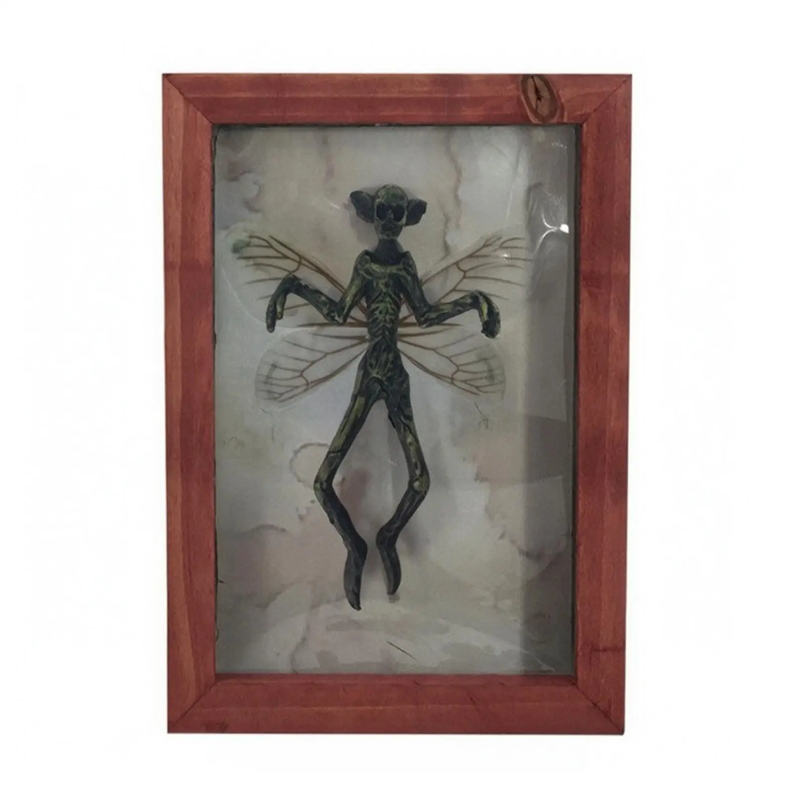 Dark Style Specimen Frame Resin Skeleton Wall Sculpture Gothic Decor for Halloween House Decoration