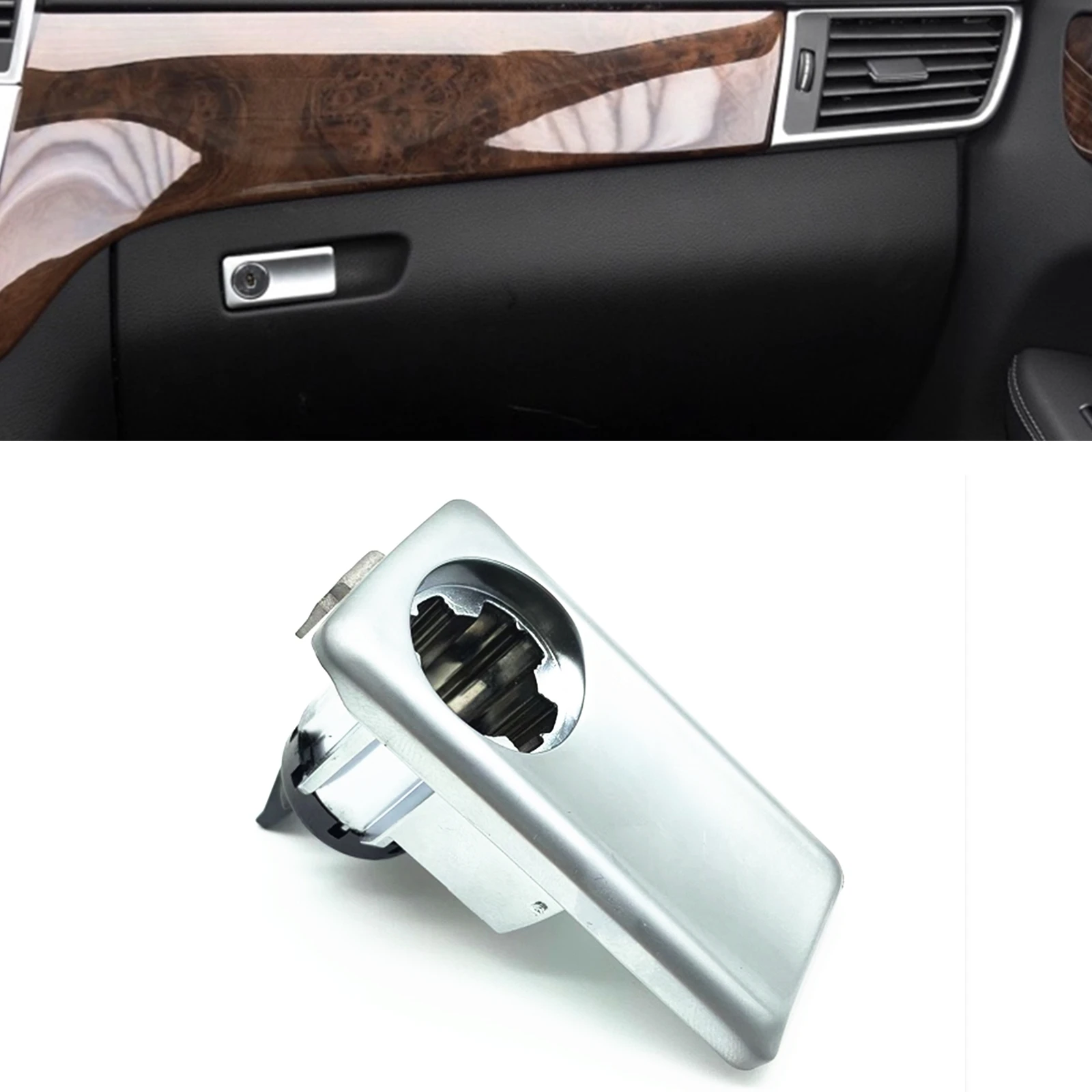 Car Plating Storage Box Handle For Mercedes Benz ML GL GLS GLE W166 GLK W204 C204 W212 W213 E Class W213 2007-2022