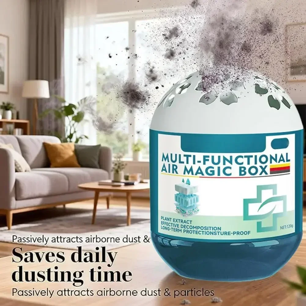 Indoor Air Purification Dust Removal Magic Box - Odor Eliminator Respiratory Care Freshener for Home Air Quality Improvement