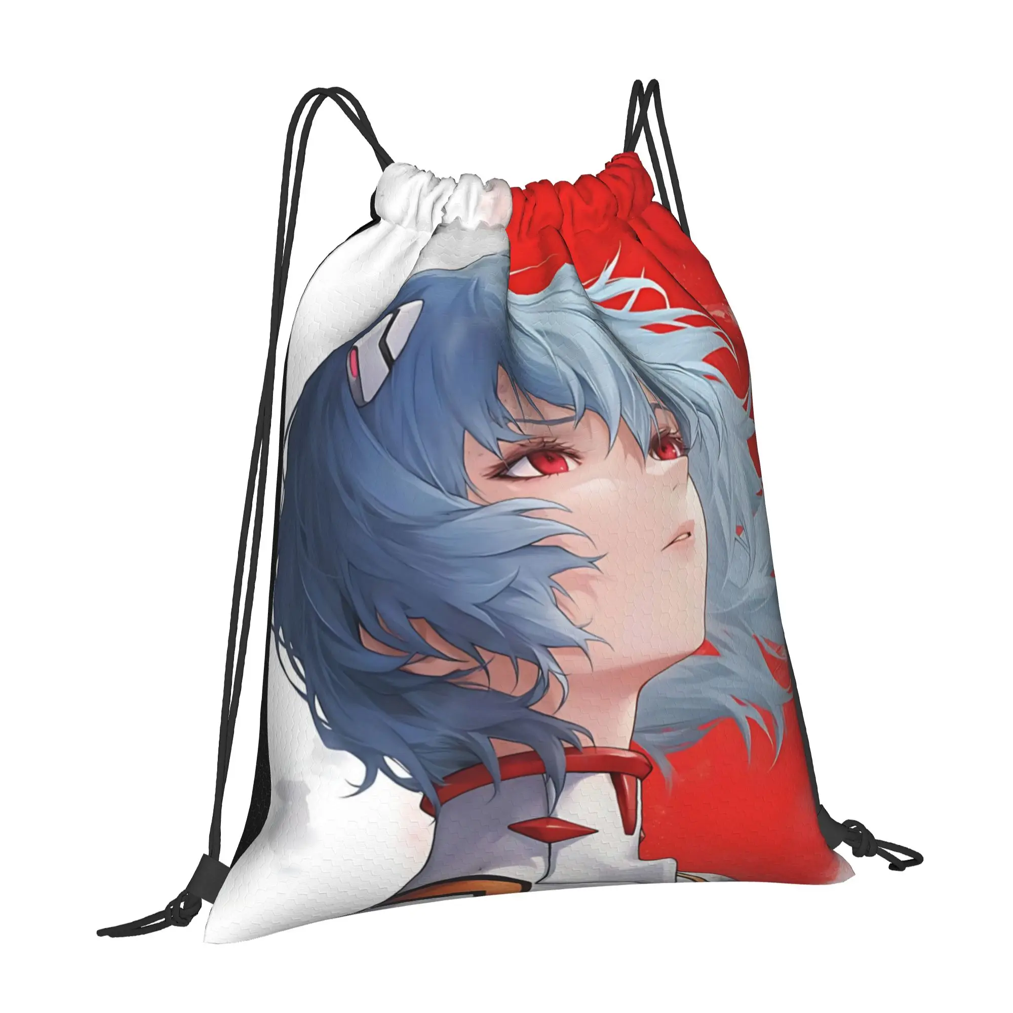 gym Pouch Neon Genesis Evangelion EVA Ayanami Rei Drawstring Bags Travel Unisex Storage Organize Bundle Pocket Rope Bag