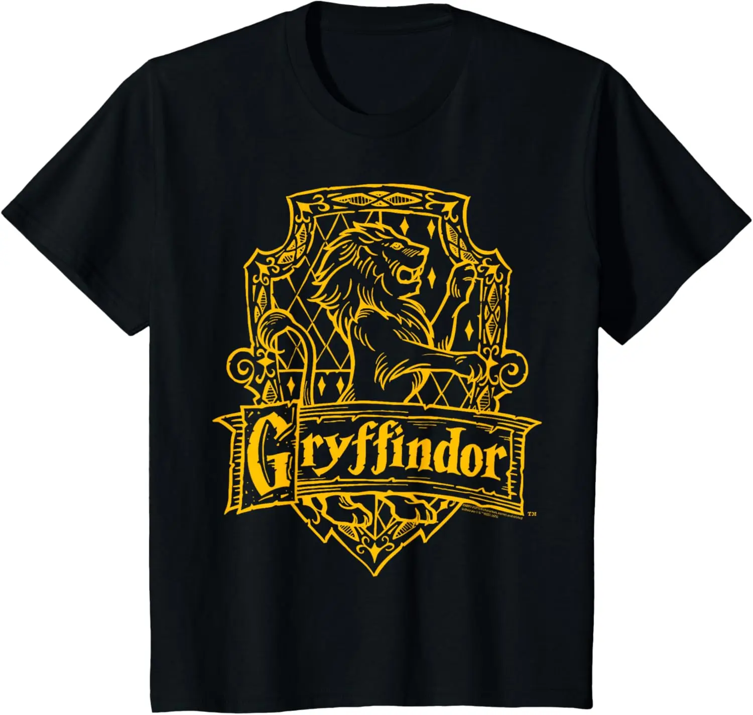 r Gryffindor Line Art Crest T-Shirt