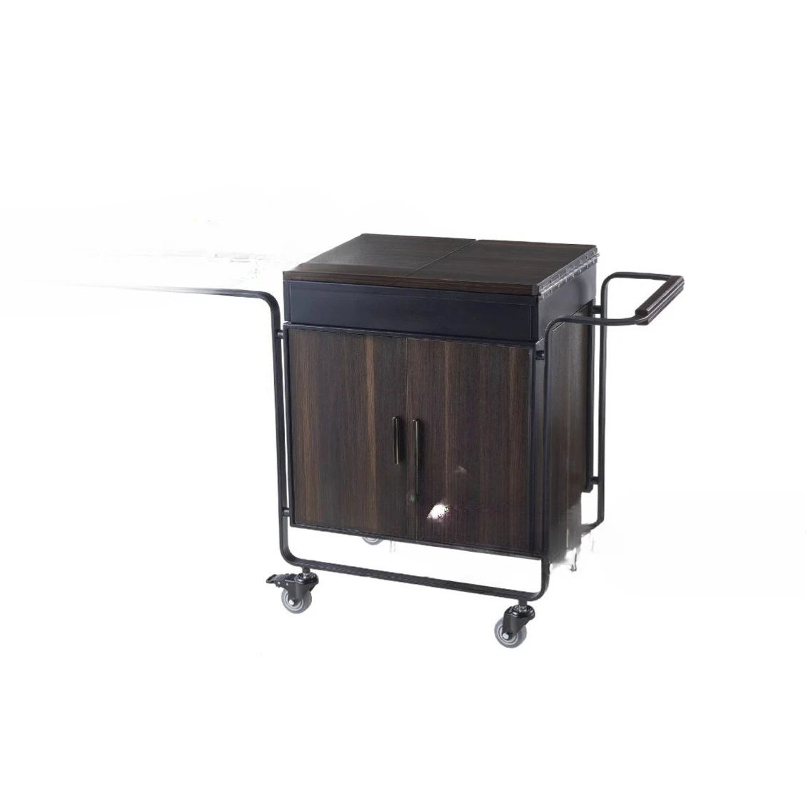 Hotel Mobile Cooking Cart Restaurant Car Luxury Abalone Cart Cooking Delivery Cart Box On-site