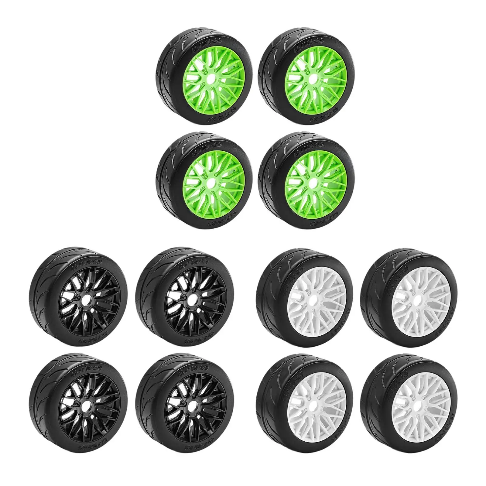 

4Pcs 1:8 Scale RC Wheel Rim High Performance DIY RC Vehicle Scale Accessory Replace RC Car Accessories RC Racing Wheels Crawler