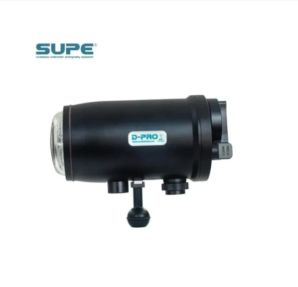 

scubalamp SUPE D-Pro underwater strobe light D-Max strobe-Silver GN 32 Max output : 250 watts