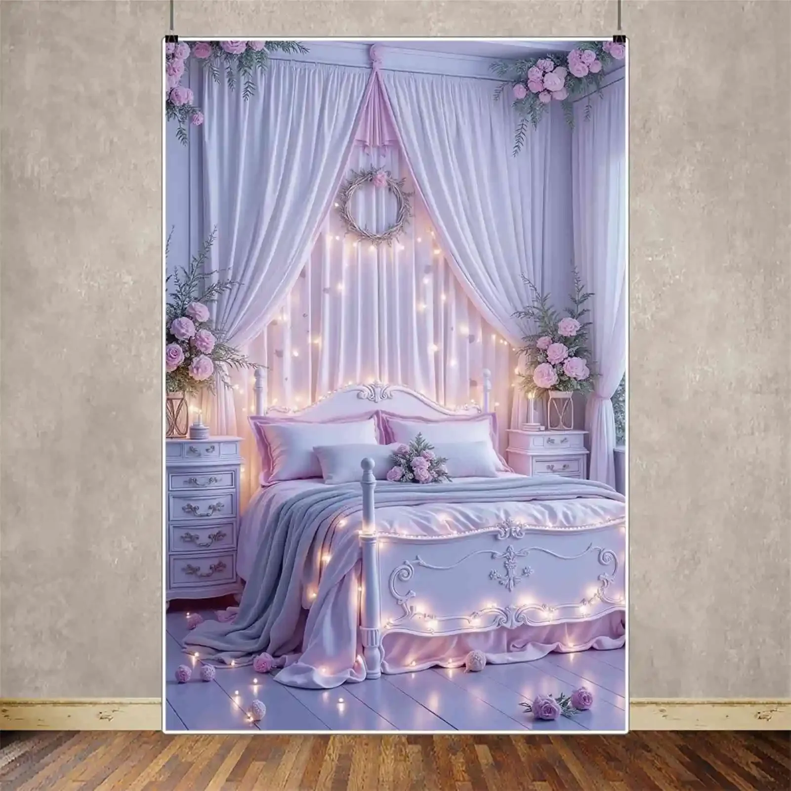 MOON.QG Pink Floral Arch Wedding Birthday Party Photography Backdrop Photozone Background Child Photo Studio Photocall Props