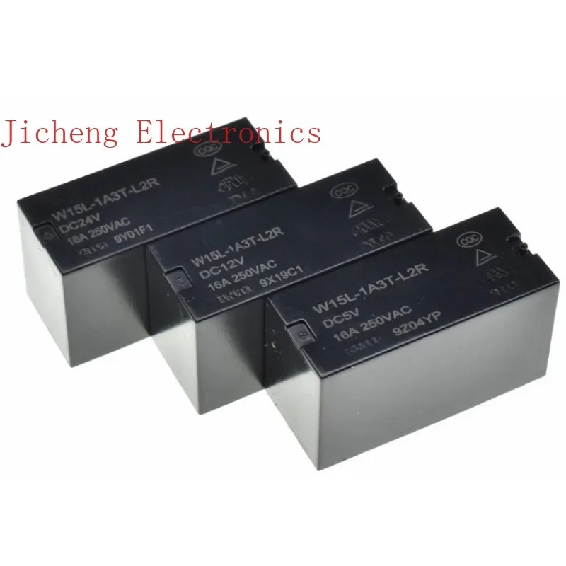 

10PCS W15L-1A3T-L2R-DC12V5 foot 16A relay W15L-1A2T-L2 24V20A