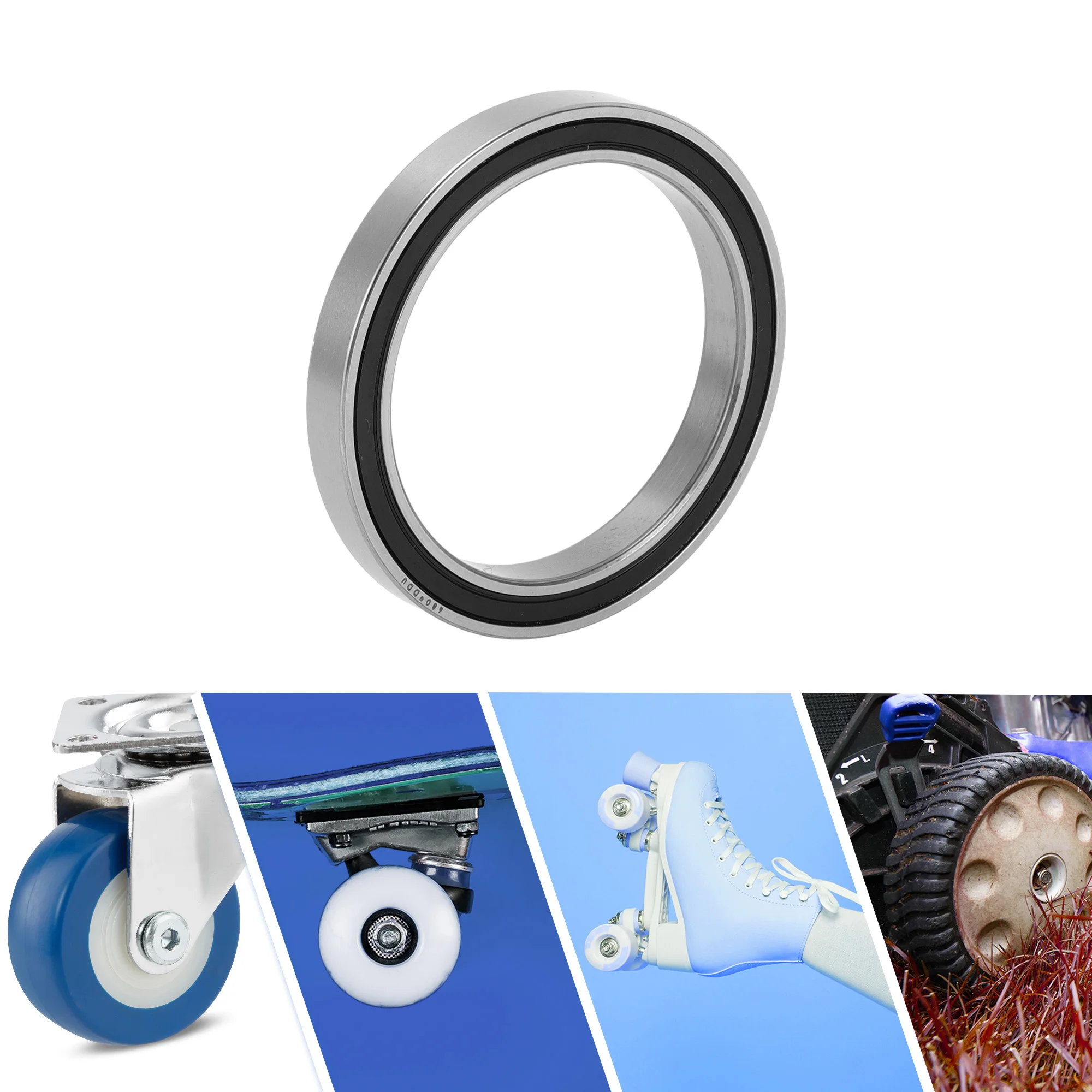 Motoforti 6809DD Deep Groove Ball Bearings P6 45x58x7mm Lubricated Bearings Double Rubber Seal Scooter Skateboard Wheel