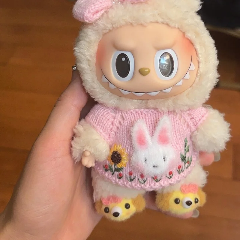 

Vinyl plush toy pendant shoes boots Cartoon Piglet Clownfish Style 17cm for 123 labubu plush fabric party clothes accessories