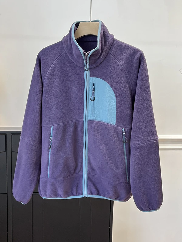 

Men's Outdoor Fce Lined Jaet Thiened Hooded Coat Warm Polyester Fiber Long Sve Zipper Closure Casual Sle Coat