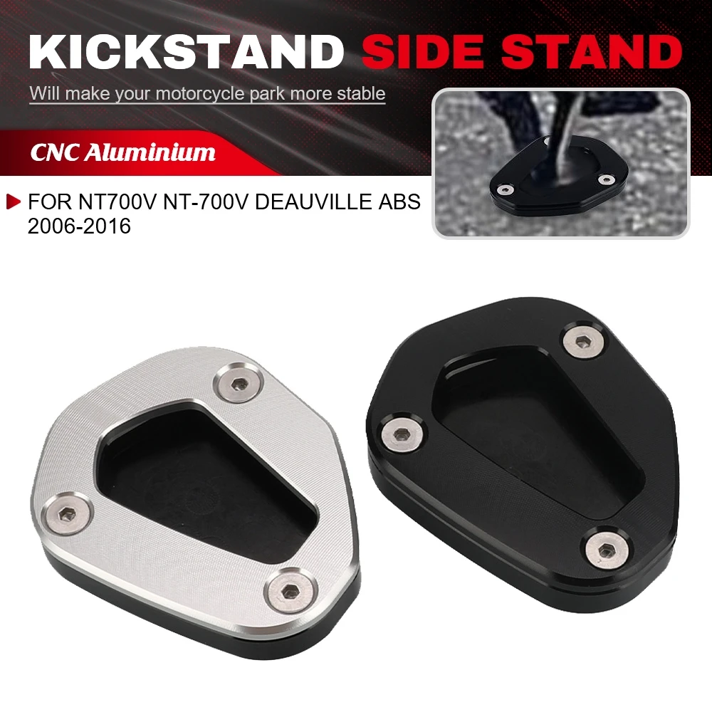 

Kickstand Motorcycle CNC Accessories Foot Side Stand Enlarger Plate Kickstand For Honda NT700V NT-700V DEAUVILLE ABS 2006-2016