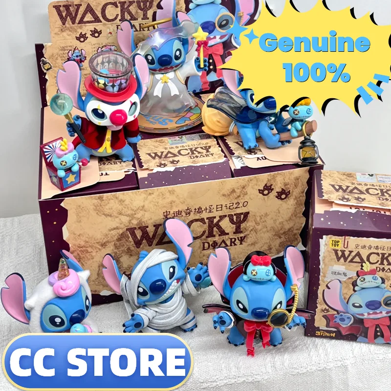 

Genuine Stitch Funny Diary 2.0 Series Blind Box Desktop Room Decor Cute Doll Trendy Handmade Birthday Gift Exquisite Collection