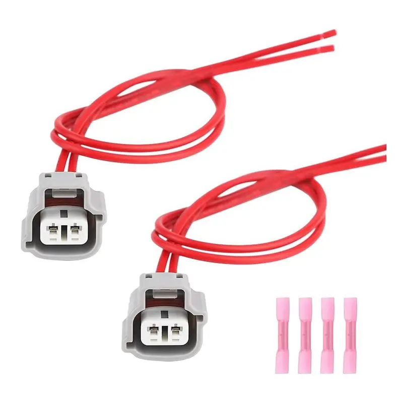 AEA7-2PCS Turn Signal Light Connector Harness 2 Way Replacement Parts For Toyota Lexus Scion 90980-11019