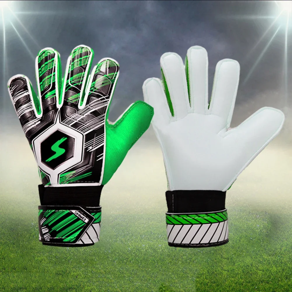 Goalkeeper Gloves Professional Soccer Goalie Gloves Adjustable Football Keeper Gloves with Fingersave for Kids Youth and Adult