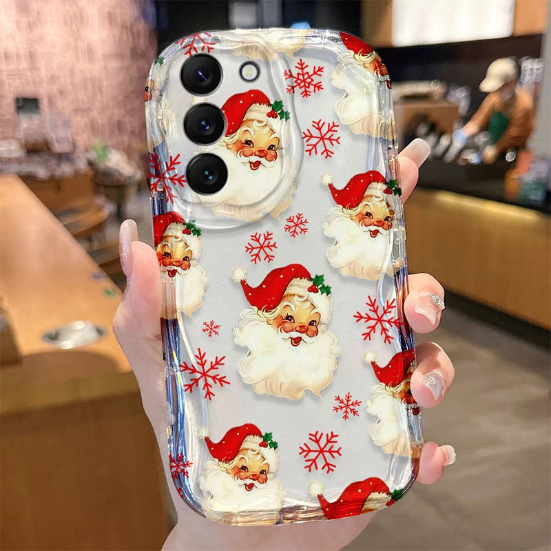 Pupazzo di neve Onda Custodia per Samsung Galaxy A53 A50 A50S A36 A35 A34 A32 A30 A26 A25 A24 A20 A16 A15 A06 A05S A05 M55 M54 M35 5G Copertura