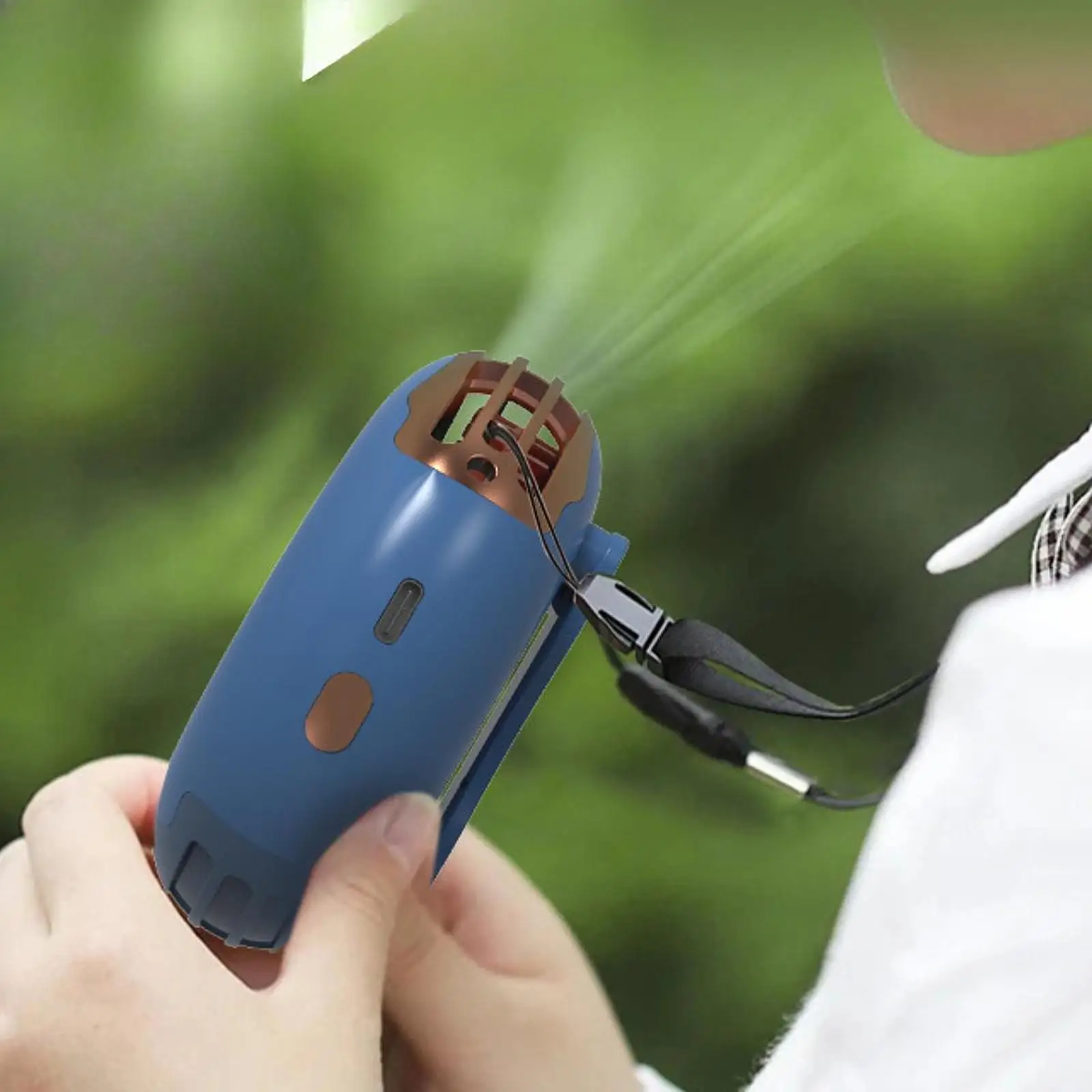 Portable Waist Fan Clip on Fan Portable Cooling Fan for Outdoor Working Neck Hanging Fan Handheld Fan