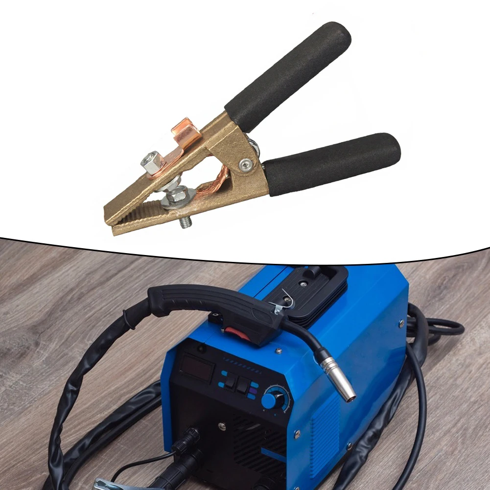 A-Shape 300A Ground Clamp for Welding Applications Brass Body with Large Opening to Fit Multiple Wire Sizes Securely