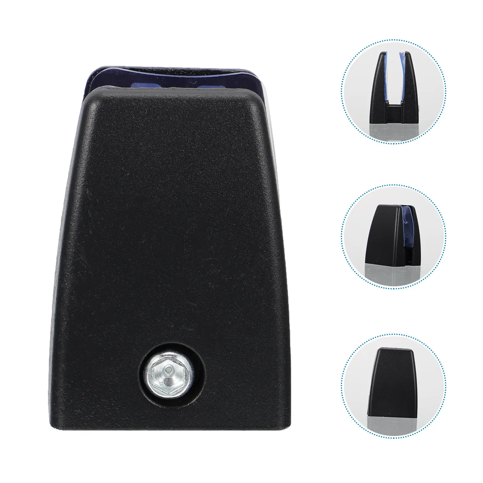 4Pcs Aluminum Alloy Desk Baffle Clamps Black Corrosion Resistant Office Desktop Screen Divider Holder Adjustable Screws