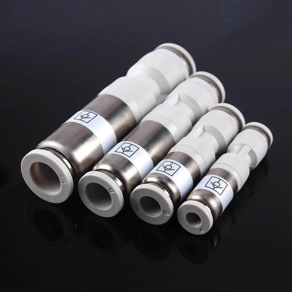 

SPV SPU Pneumatic Pipe Control Valve Non-Reversing 4mm 6mm 8mm 10 12mm One-way Valve Quick Plug One Way Pneumatic Pipe Connector