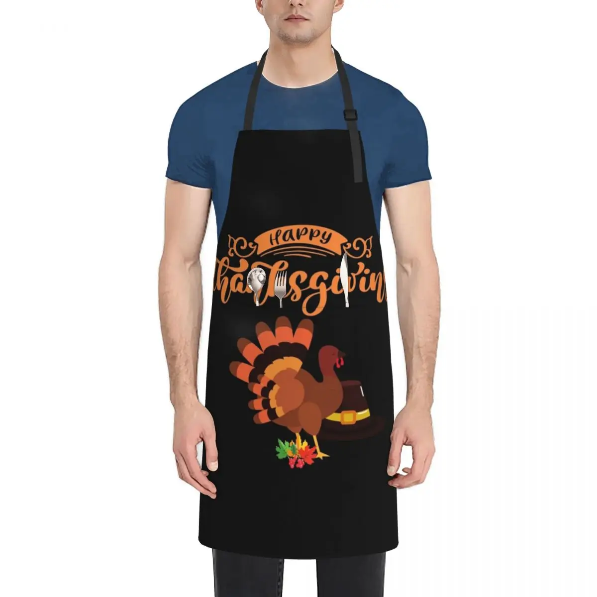 

Happy thanksgiving Apron Chef Uniform Women Children'S Apron