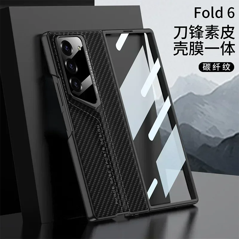 

Кожаные чехлы для Samsung Galaxy Z Fold6, чехол для телефона, сменный Porsche Super Running, складной чехол, встроенный чехол Zfold 6, новый