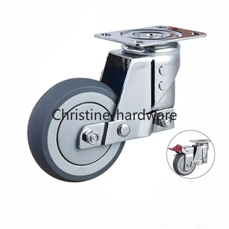 

Бесшумное демпфирующее универсальное колесо с пружиной, антисейсмическое колесо TPR, для тяжелого оборудования, ворот, промышленных роликов