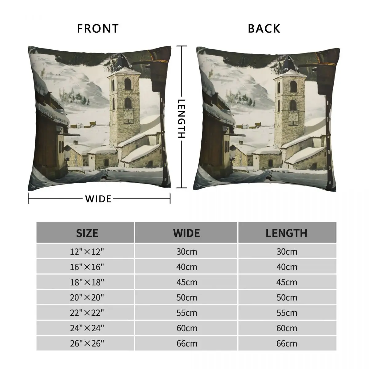 Valais Switzerland Ski Poster Pillowcase Polyester Linen Velvet Creative Zip Decor Pillow Case Sofa Seater Cushion Cover 45x45