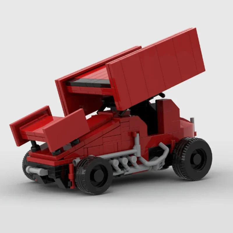 City Vehicle Model Moc Building Bricks terza generazione Sprint Cars Technology Blocks regali giocattoli di natale set fai da te assemblaggio