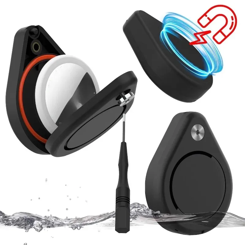 

Waterproof AirTag Holder with 3M Adhesive & Lanyard, Anti-Lost Protective Case For Apple AirTag
