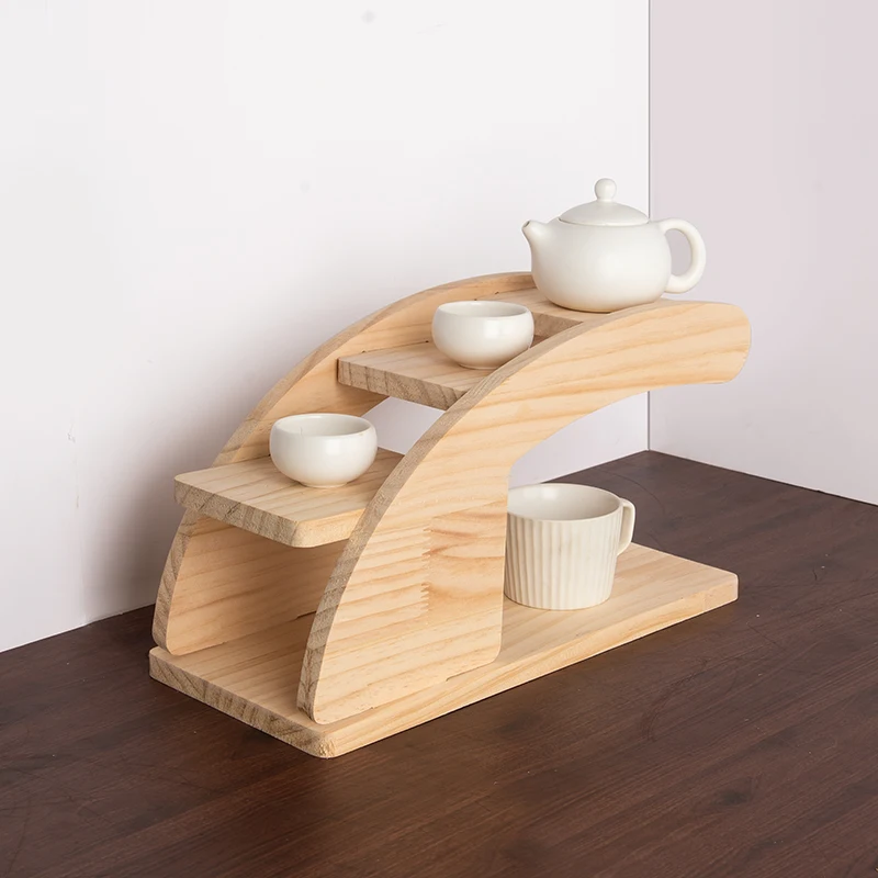 Table shelf pine desktop finishing and storage multi-layer small household simple multi-functional display stand