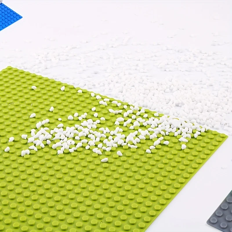 Placa de base de bloco 50x50, compatível com marcas mais convencionais, acessórios de base de brinquedo de criatividade infantil, 1 peça